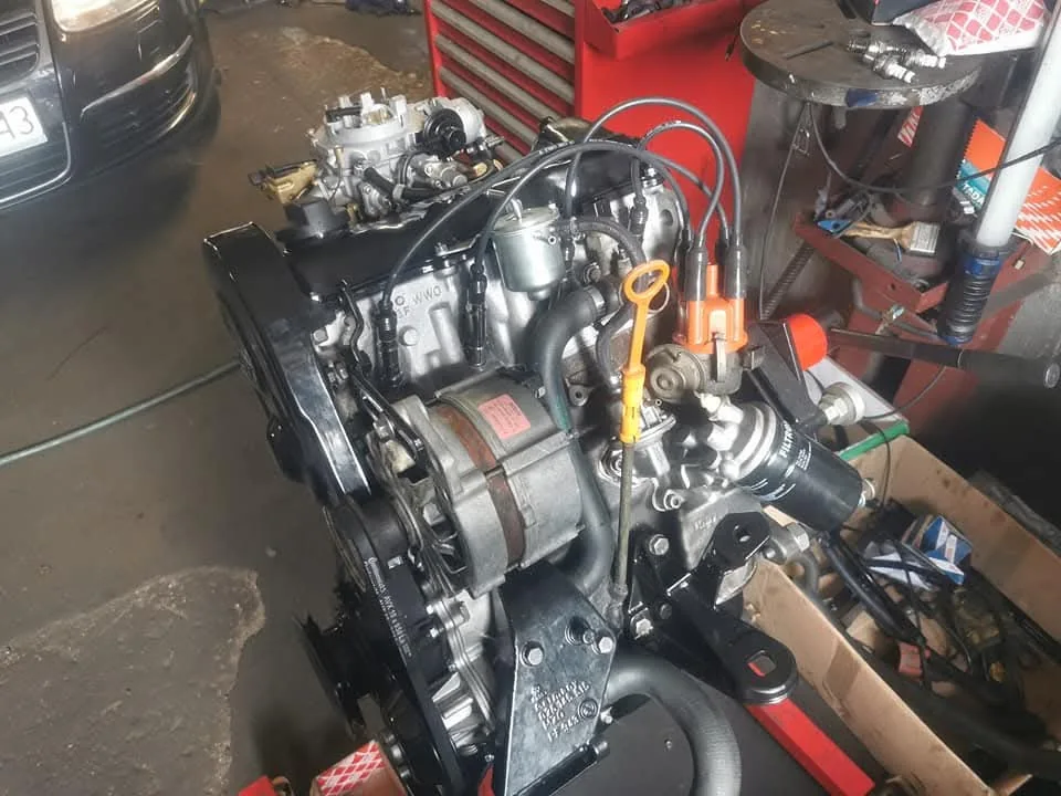 Silnik podczas prac mechanicznych